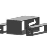 Conception table et banc Safran